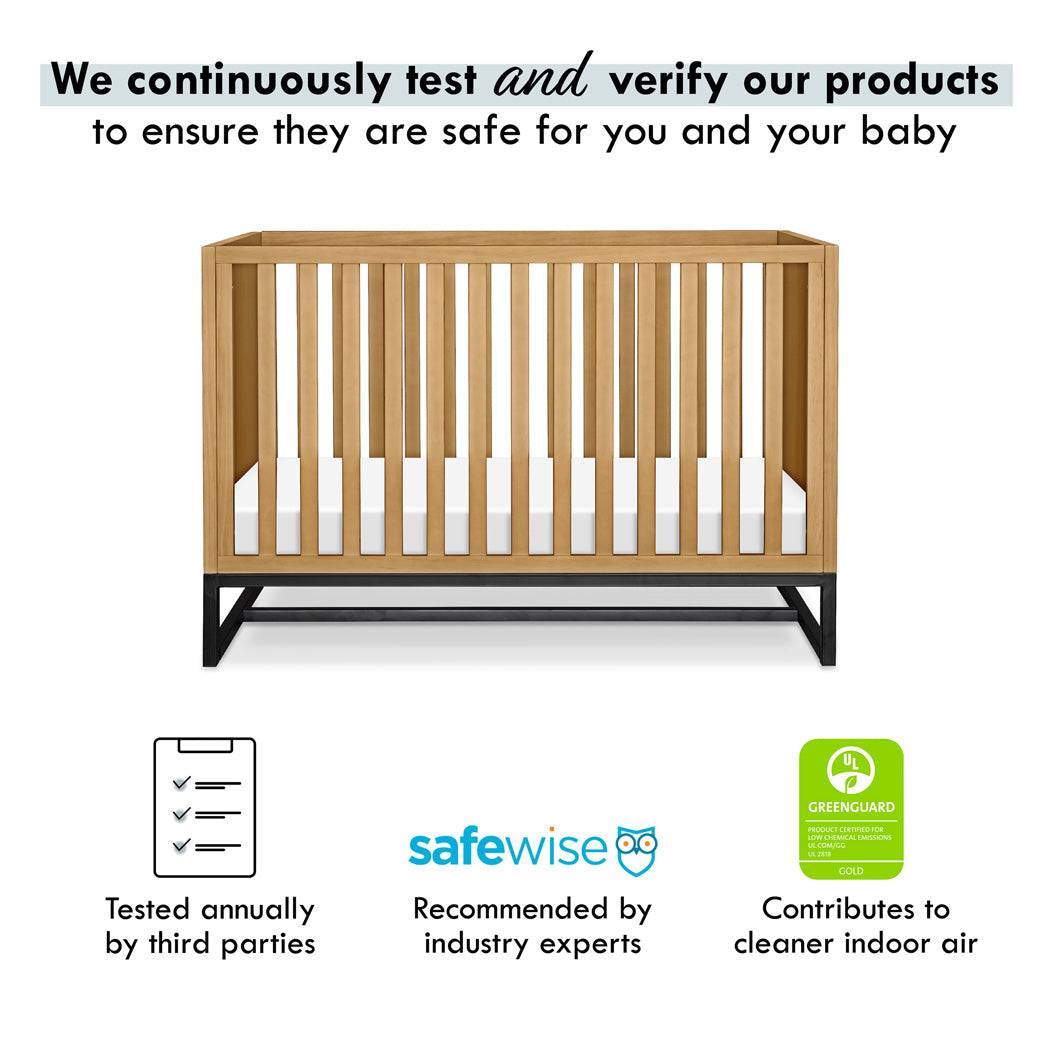 Certifications of DaVinci's Ryder 3-in-1 Convertible Crib in -- Color_Honey
