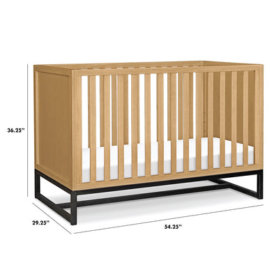 Dimensions of DaVinci's Ryder 3-in-1 Convertible Crib in -- Color_Honey