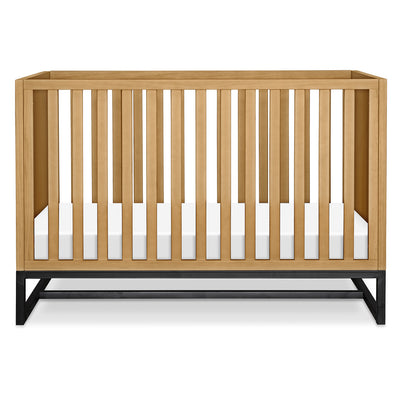Front view of DaVinci's Ryder 3-in-1 Convertible Crib in -- Color_Honey