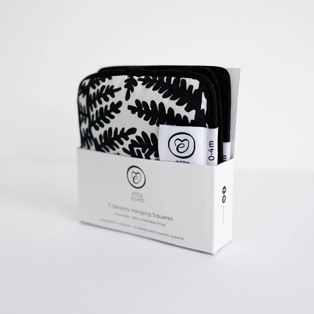 Etta Loves Sensory Hanging Squares in packaging 