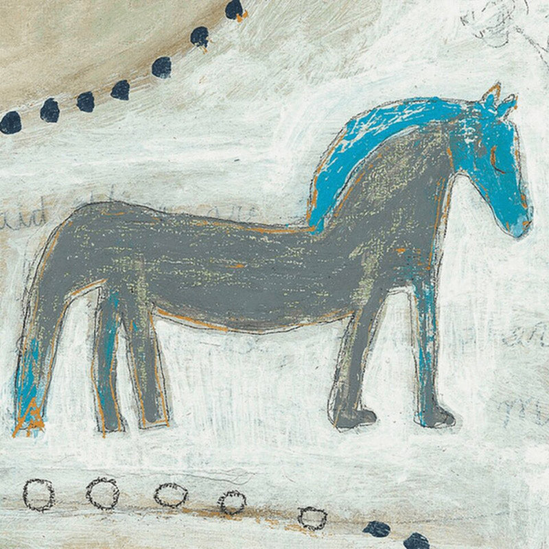 Horse With Blue Mane Canvas