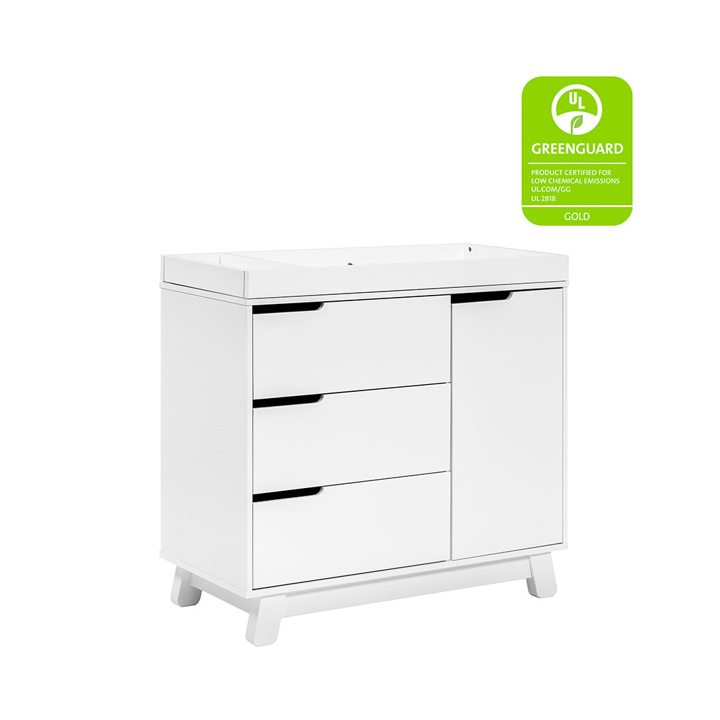 The Babyletto Hudson Changer Dresser with GREENGUARD tag in -- Color_White