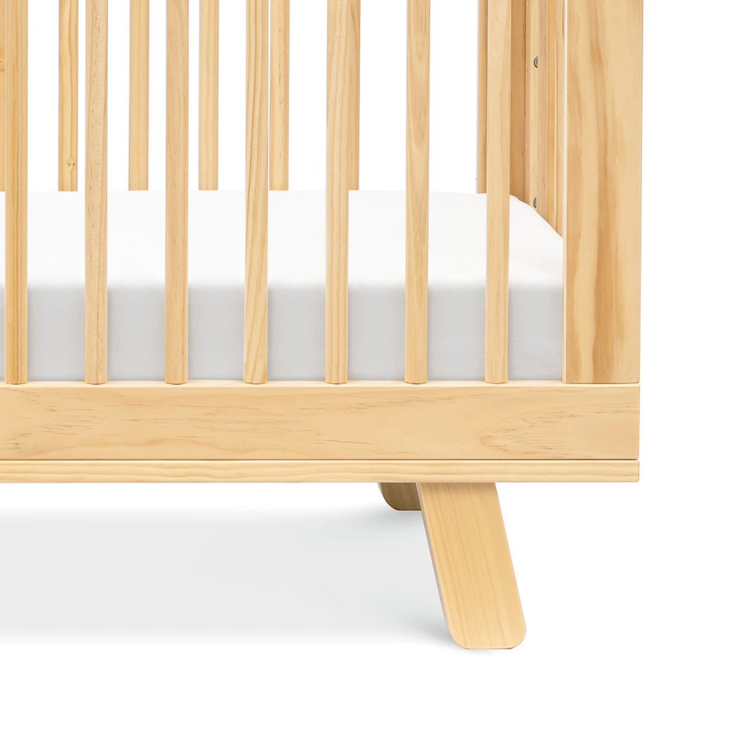 Closeup ofBabyletto Hudson 3-in-1 Convertible Crib And Toddler Rail  feet in -- Color_Natural