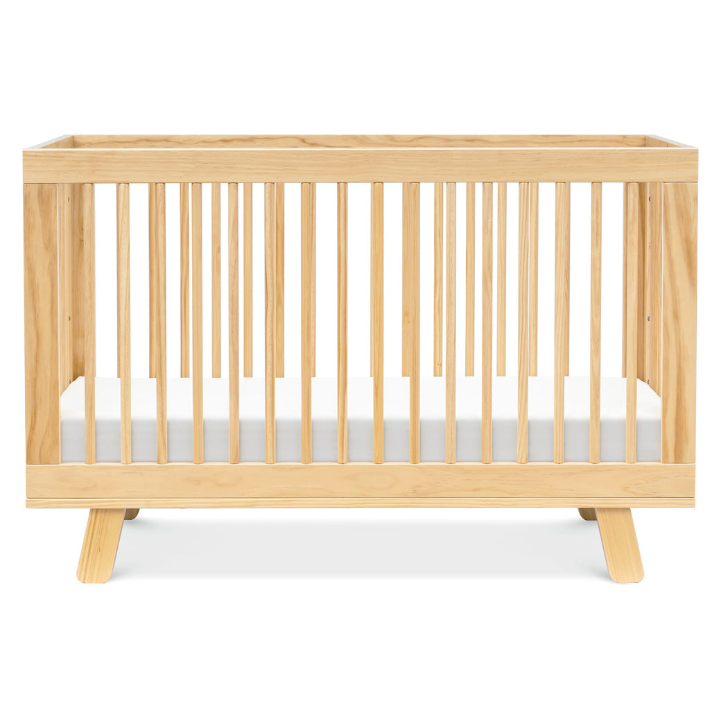 Front facing Babyletto Hudson 3-in-1 Convertible Crib And Toddler Rail  in -- Color_Natural