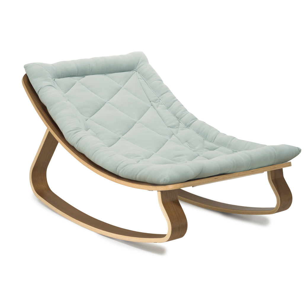 Charlie Crane LEVO Baby Rocker without harness in -- Color_Farrow _ Walnut