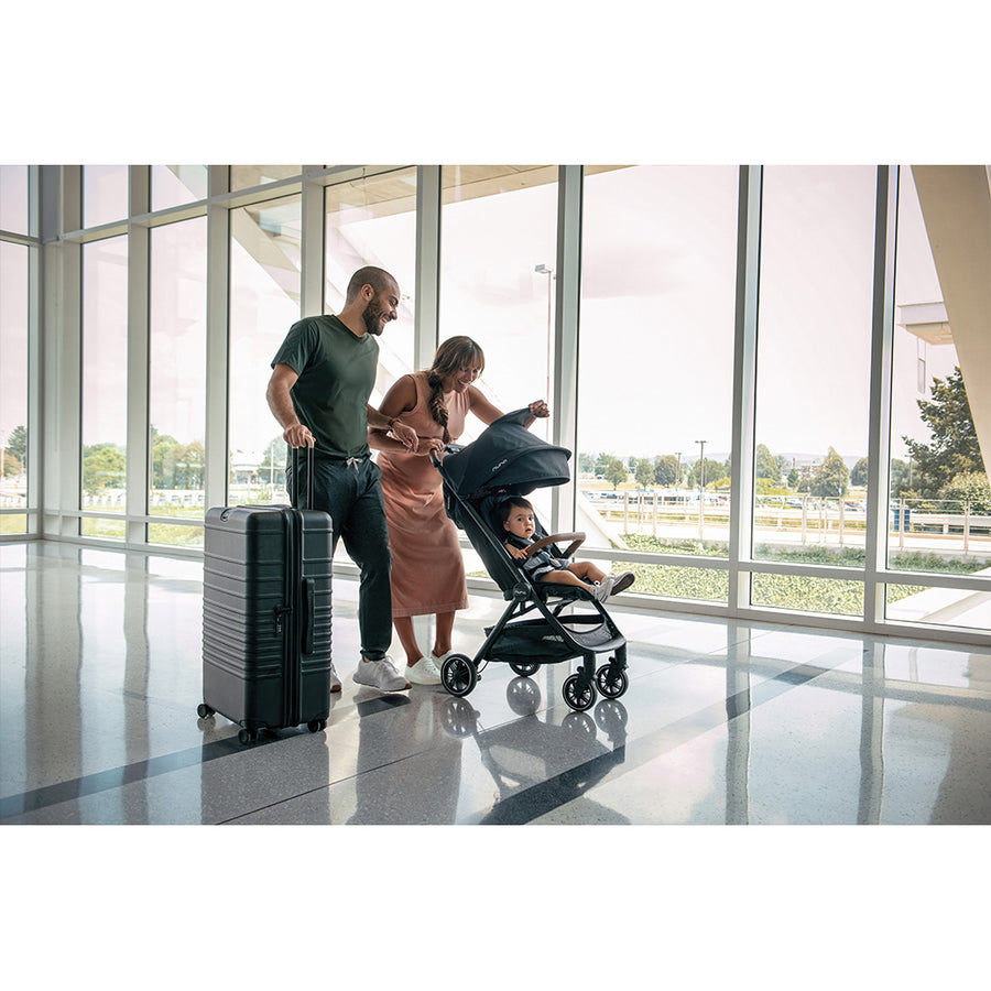 nuna trvl self-folding compact stroller Nuna TRVL Stroller + Carry Bag