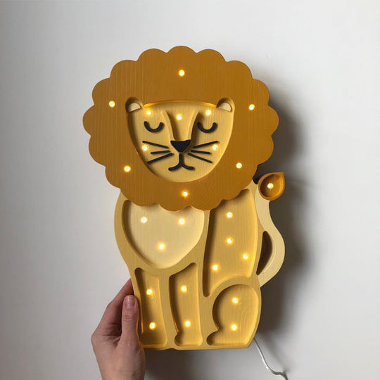 Little Lights Lion Lamp in Yellow (36x23.5x5.5 cm) main image 0