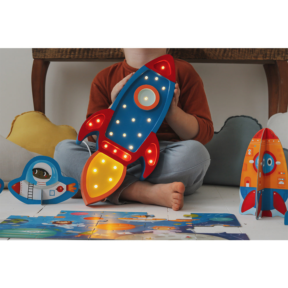 Little Space Rockets Little Lights Space Rocket Lamp | Modern Nursery™