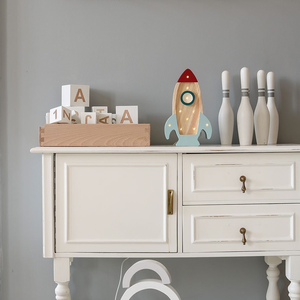 Mini Rocket Ship Lamp