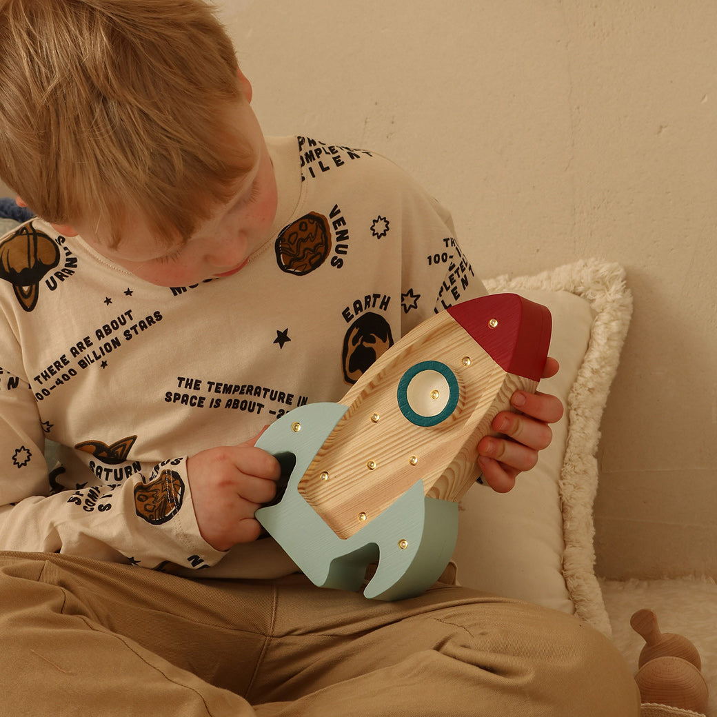 Mini Rocket Ship Lamp