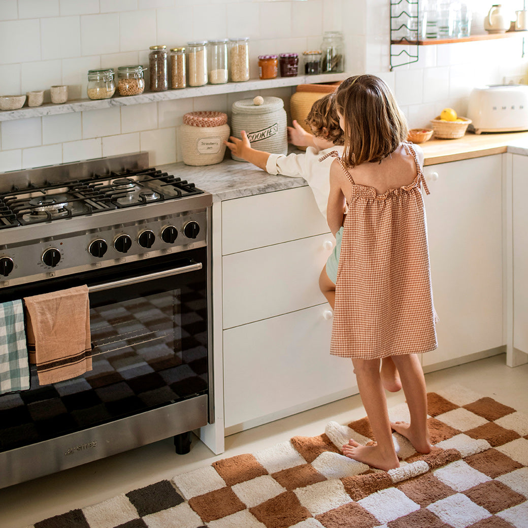 Kitchen Tiles Washable Rug