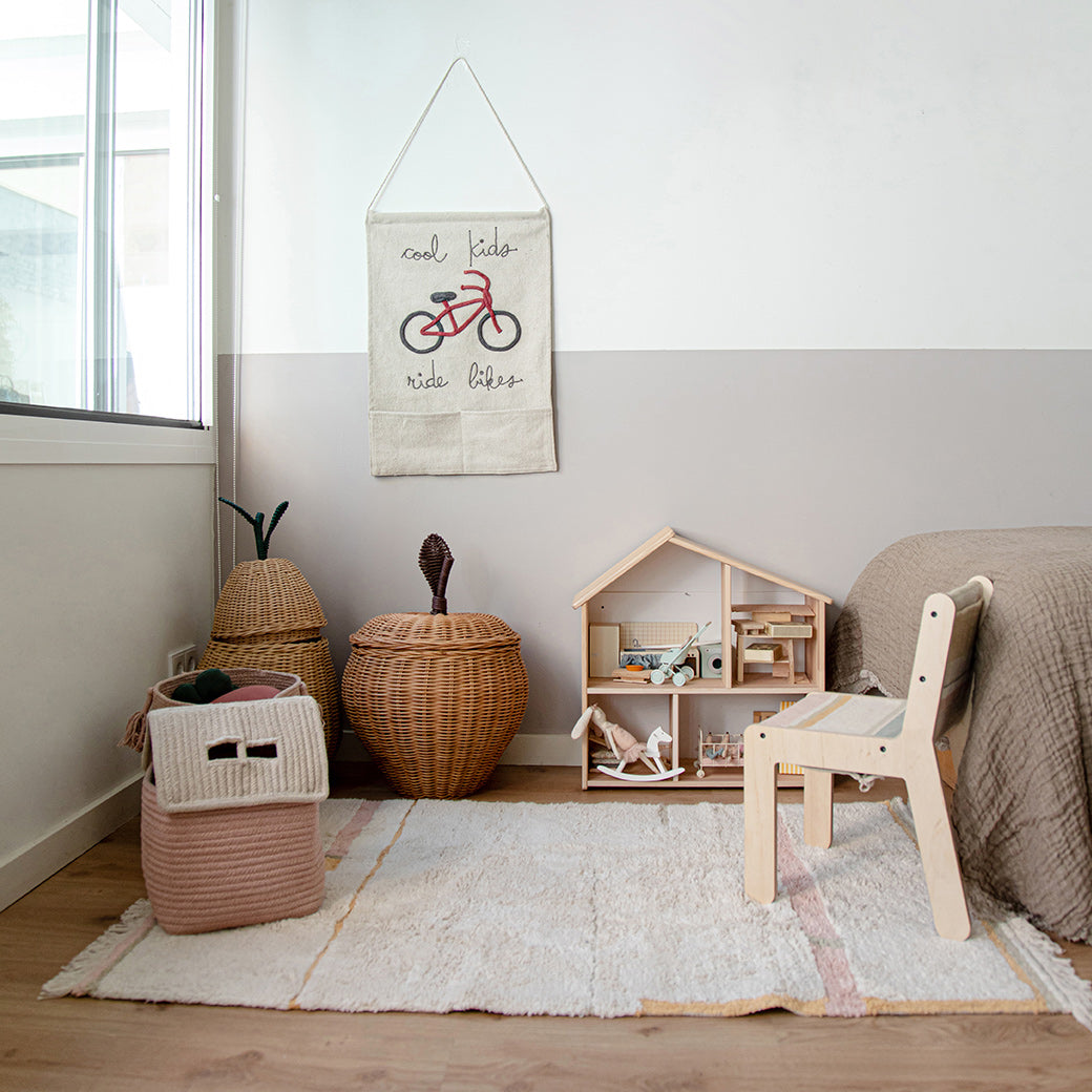 Cool Kids Ride Bikes Wall Pocket Hanger