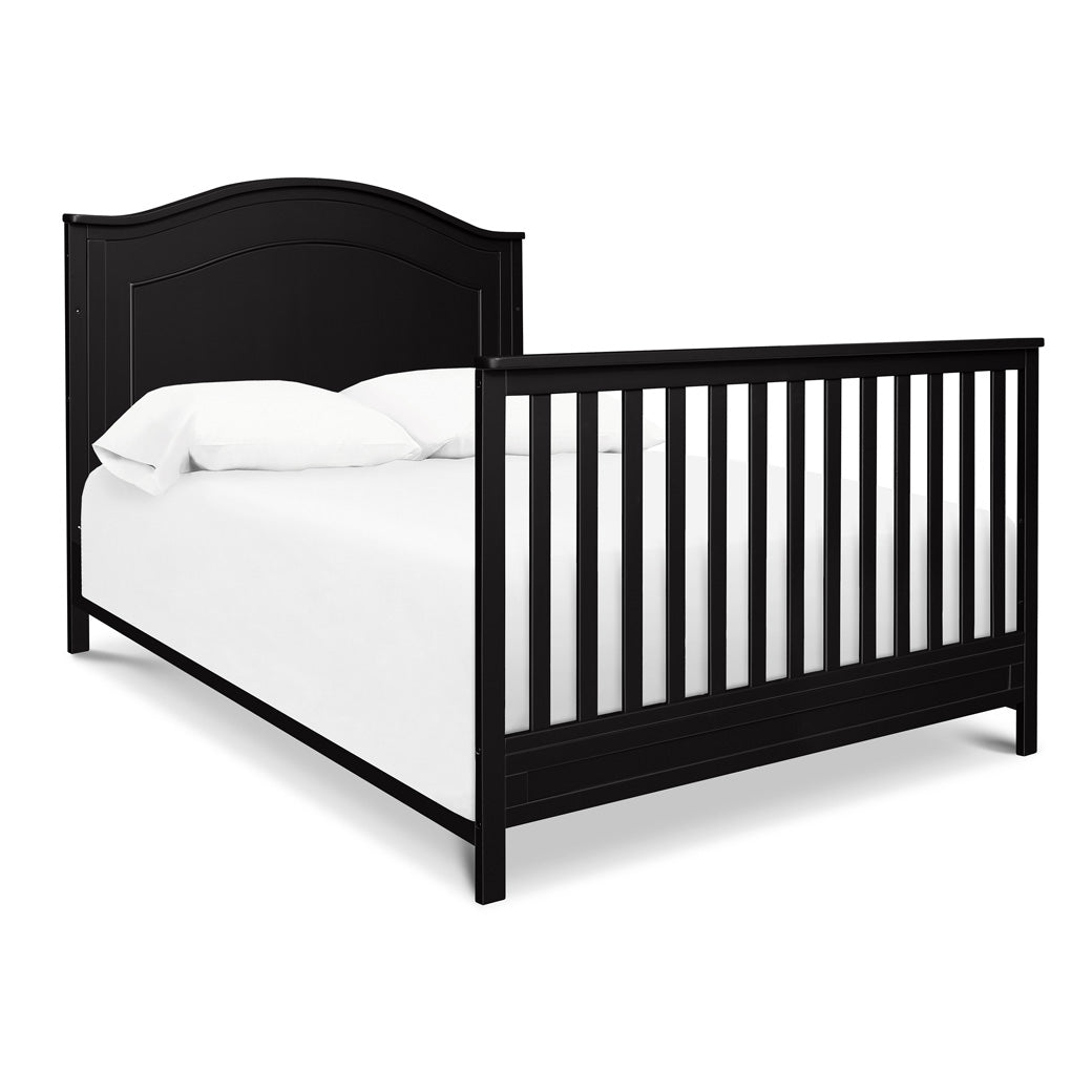 The DaVinci Charlie 4-in-1 Convertible Crib as full-size bed in -- Color_Ebony
