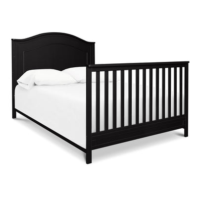 The DaVinci Charlie 4-in-1 Convertible Crib as full-size bed in -- Color_Ebony