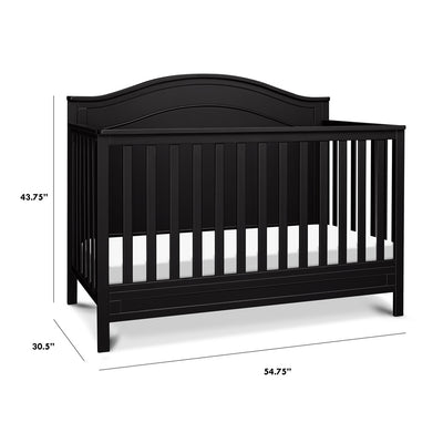 Dimensions of The DaVinci Charlie 4-in-1 Convertible Crib in -- Color_Ebony