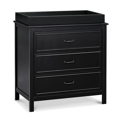 The DaVinci Charlie 3-Drawer Dresser with changing tray in -- Color_Ebony