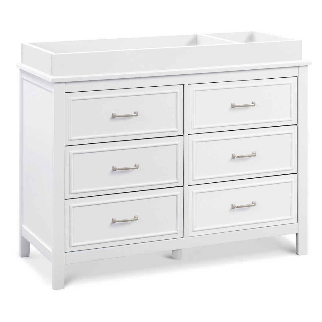 The DaVinci Charlie 6-Drawer Dresser with changing tray in -- Color_White