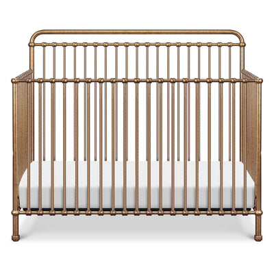 Front view of Namesake's Winston 4 in 1 Convertible Crib in -- Color_Vintage Gold