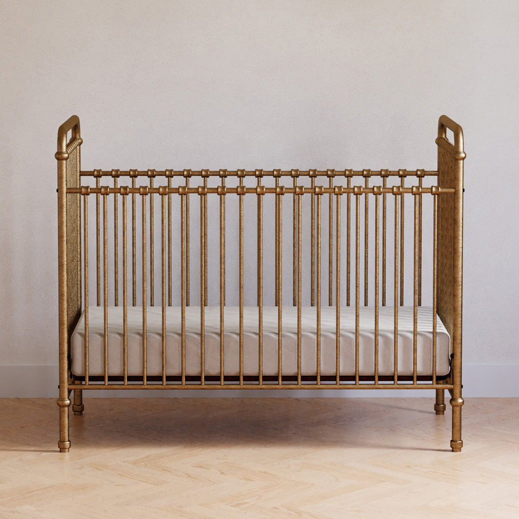 Front view of Namesake`s Abigail 3 in 1 Crib in a room  in -- Color_Vintage Gold