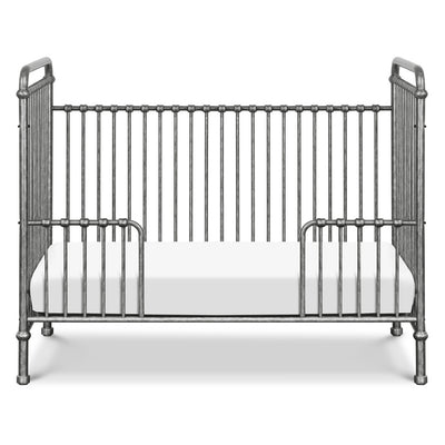 Front view of Namesake`s Abigail 3 in 1 Crib as toddler bed in -- Color_Vintage Silver