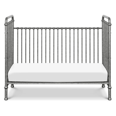 Front view of Namesake`s Abigail 3 in 1 Crib as day bed in -- Color_Vintage Silver