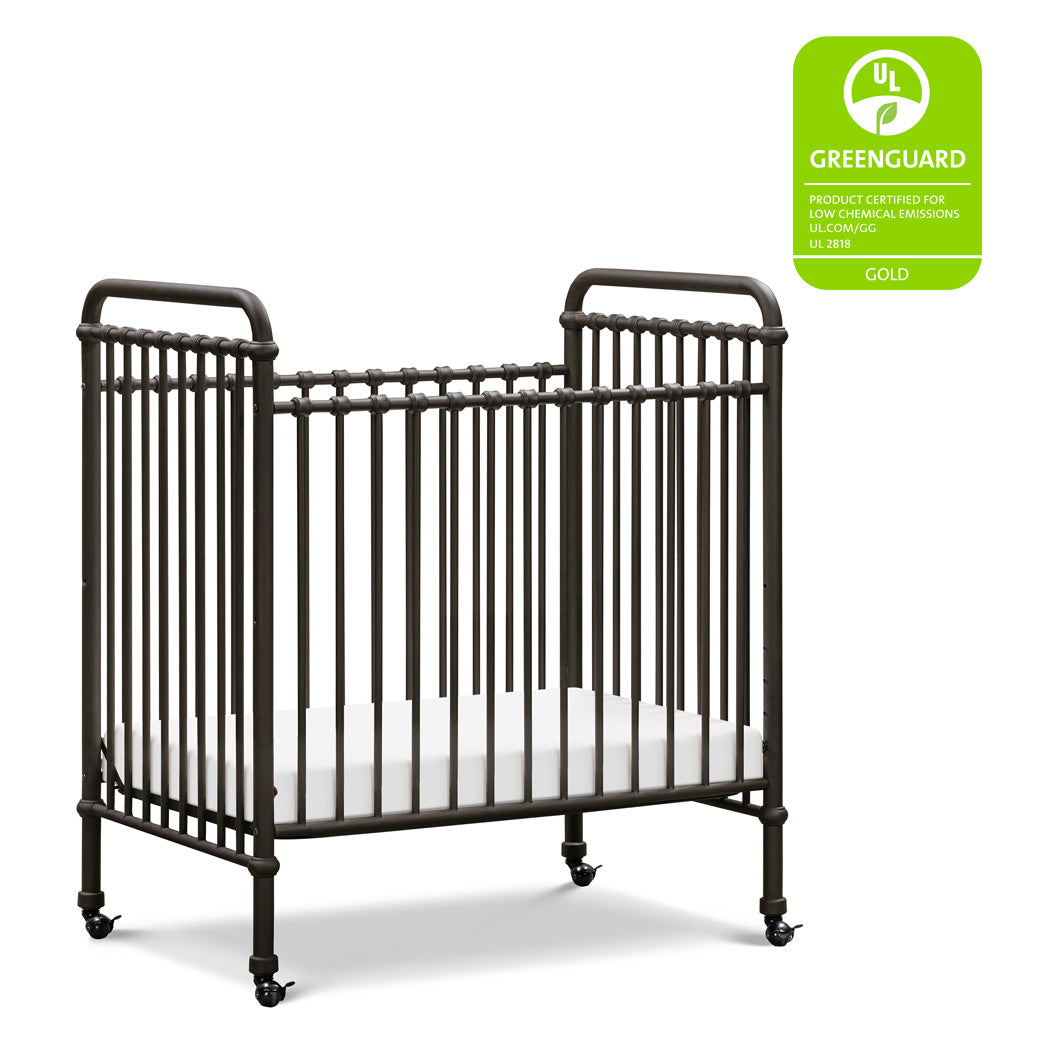 Namesake`s Abigail 3-in-1 Convertible Mini Crib with GREENGUARD tag in -- Color_Vintage Iron