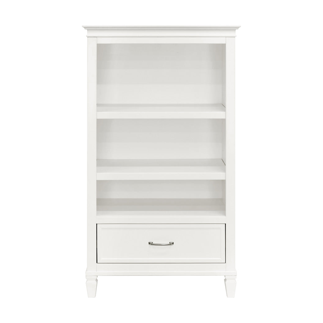 Front view of Namesake's Darlington Bookcase in Warm White