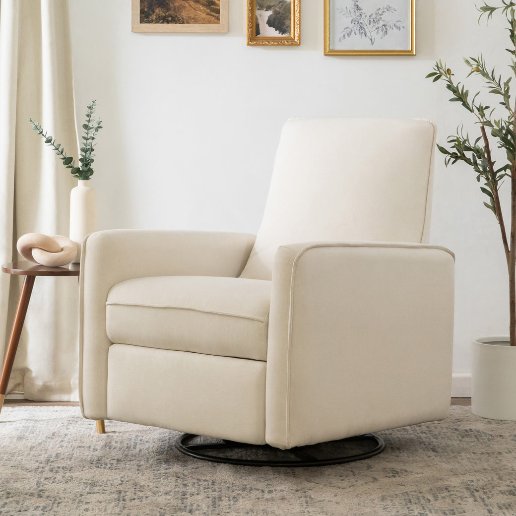 DaVinci's Penny Recliner And Swivel Glider in a room  in -- Color_Performance Cream Eco-Weave
