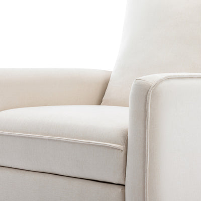 Closeup of DaVinci's Penny Recliner And Swivel Glider in -- Color_Performance Cream Eco-Weave