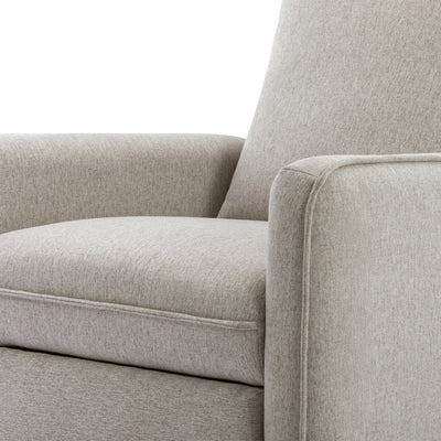 Closeup of DaVinci's Penny Recliner And Swivel Glider in -- Color_Performance Grey Eco-Weave