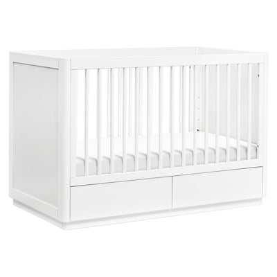 The Babyletto Bento 3-in-1 Convertible Storage Crib with Toddler Bed Conversion Kit  in -- Color_White