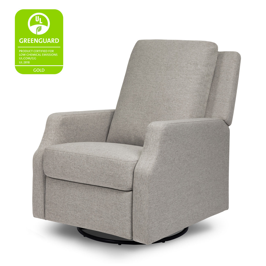 Namesake's Crewe Recliner & Swivel Glider with GREENGUARD tag in -- Color_Performance Grey Eco-Weave With Metal Base