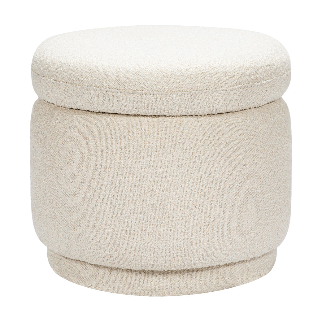 The Babyletto Enoki Storage Ottoman in --Color_Ivory Boucle