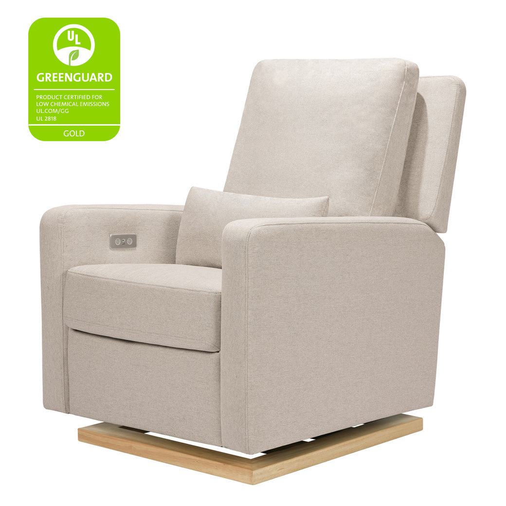 Babyletto Sigi Electronic Glider Recliner GREENGUARD Gold tag  in -- Color_Performance Beach Eco-Weave