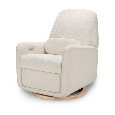 The  Ubabub Arc Electronic Recliner and Swivel Glider in -- Color_Ivory Boucle