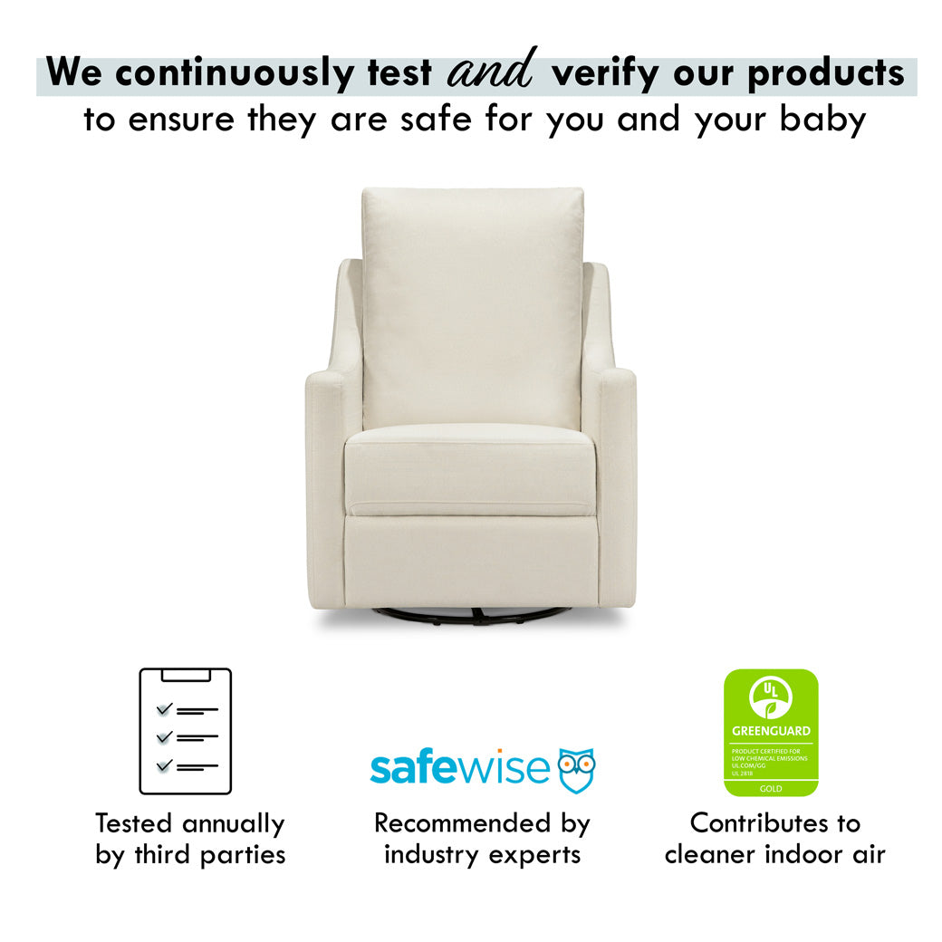 Safety certifications of The DaVinci Field Swivel Glider in --Color_Cotton Weave