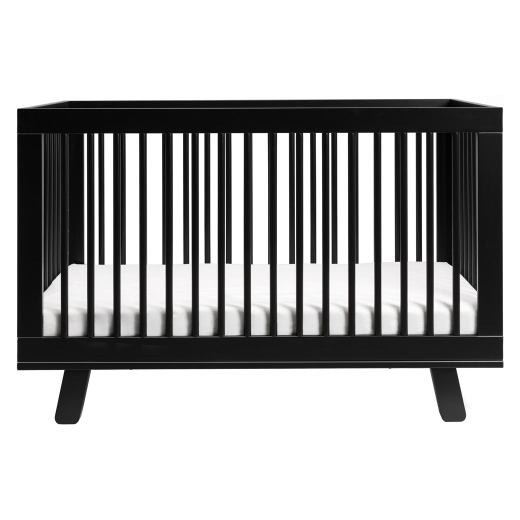 Profile View of Babyletto Hudson 3-in-1 Crib in -- Color_Black