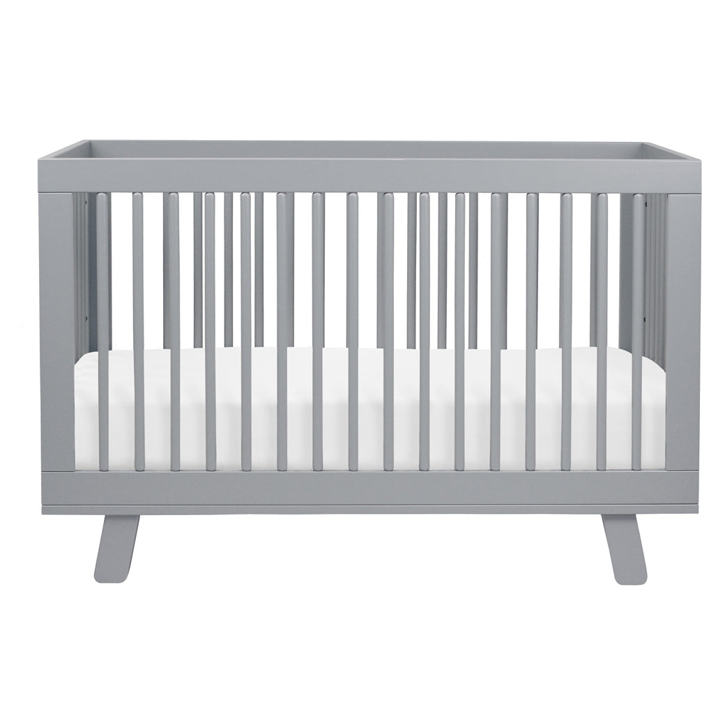 Profile View of Babyletto Hudson 3-in-1 Crib in -- Color_Grey