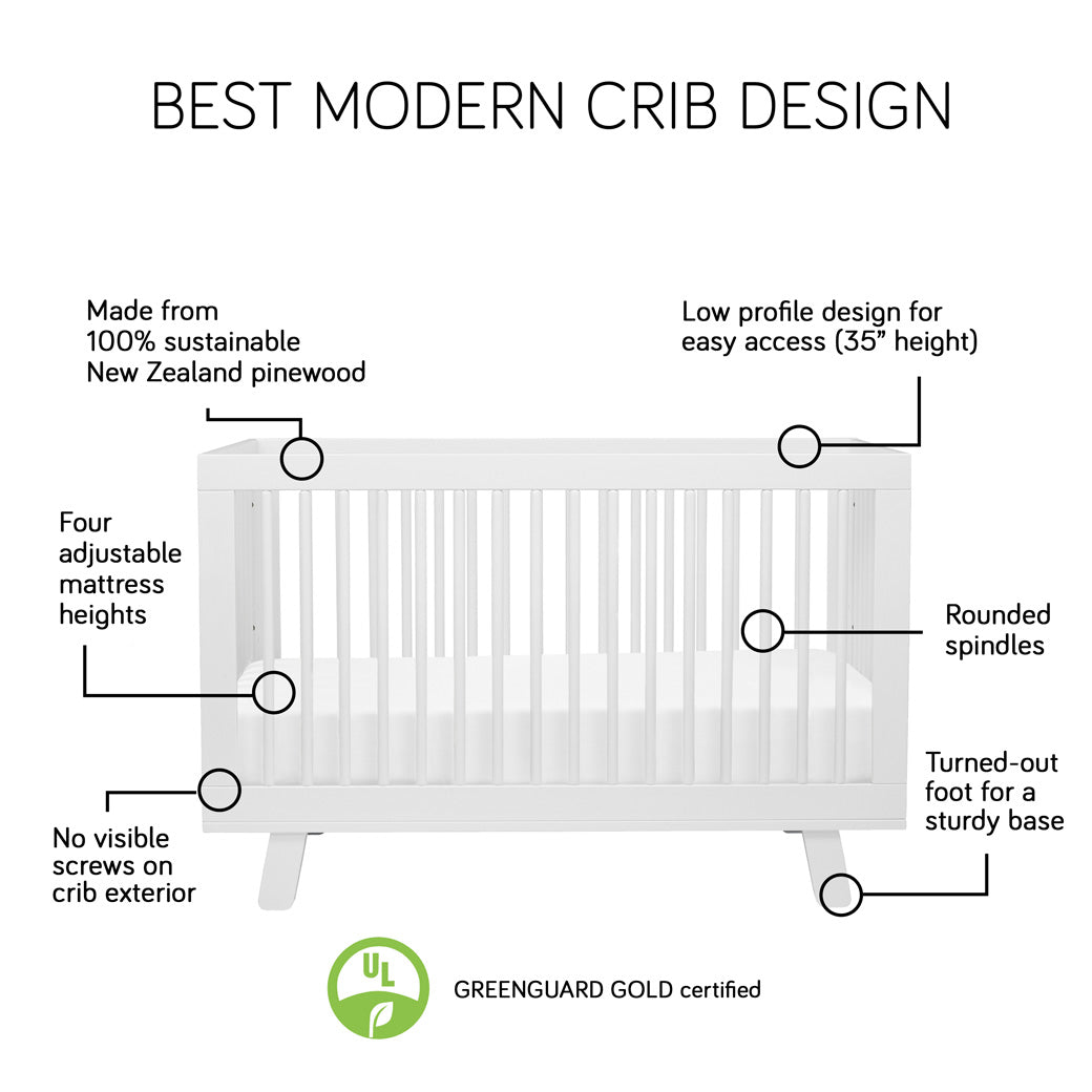 Best Modern Crib Design Description of Babyletto Hudson 3-in-1 Crib -- Lifestyle