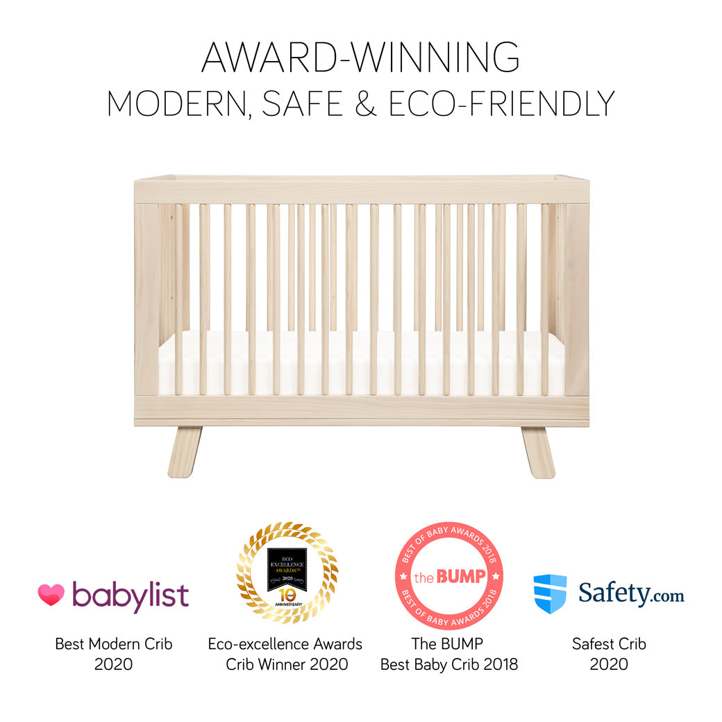 Shows All Awards Won with Babyletto Hudson 3-in-1 Crib in Color_Washed Natural -- All