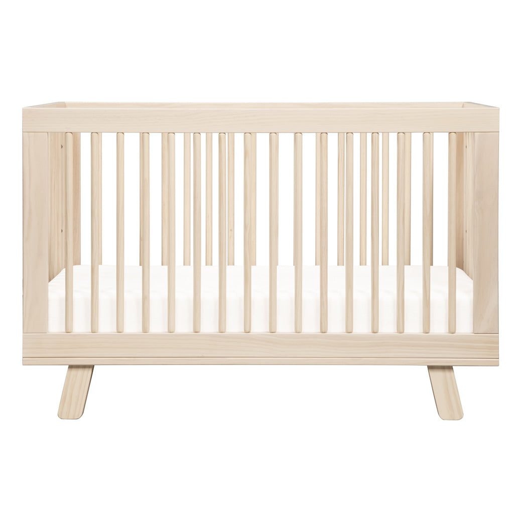 Profile View of Babyletto Hudson 3-in-1 Crib in -- Color_Washed Natural