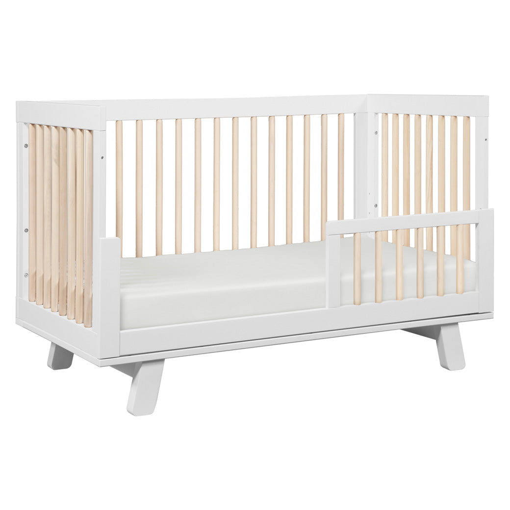 Todler Bed in Babyletto Hudson 3-in-1 Crib in -- Color_Washed Natural/White