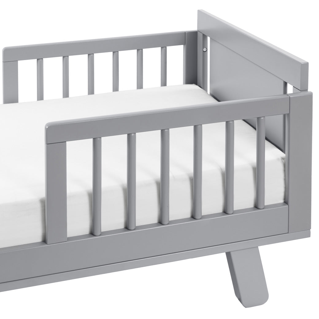 Right side view of Junior Bed Conversion Kit For Hudson And Scoot Crib in -- Color_Grey