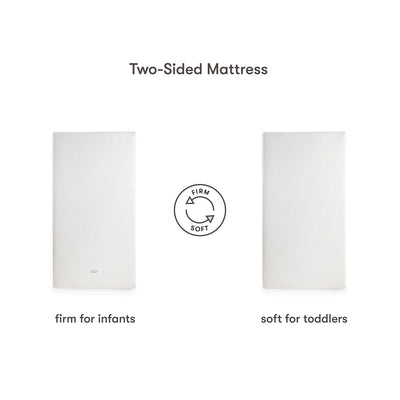 Pure Core 2-Stage Crib Mattress + Hybrid Quilted Waterproof Cover