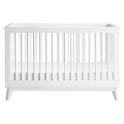 Front view of Babyletto's Scoot 3-in-1 Convertible Crib in -- Color_White