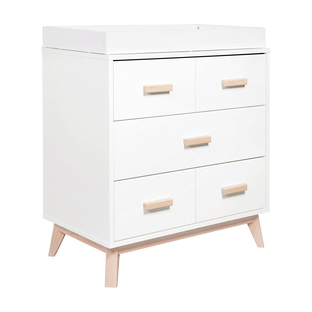 Babyletto's Scoot 3-Drawer Changer Dresser in -- Color_Washed Natural/White