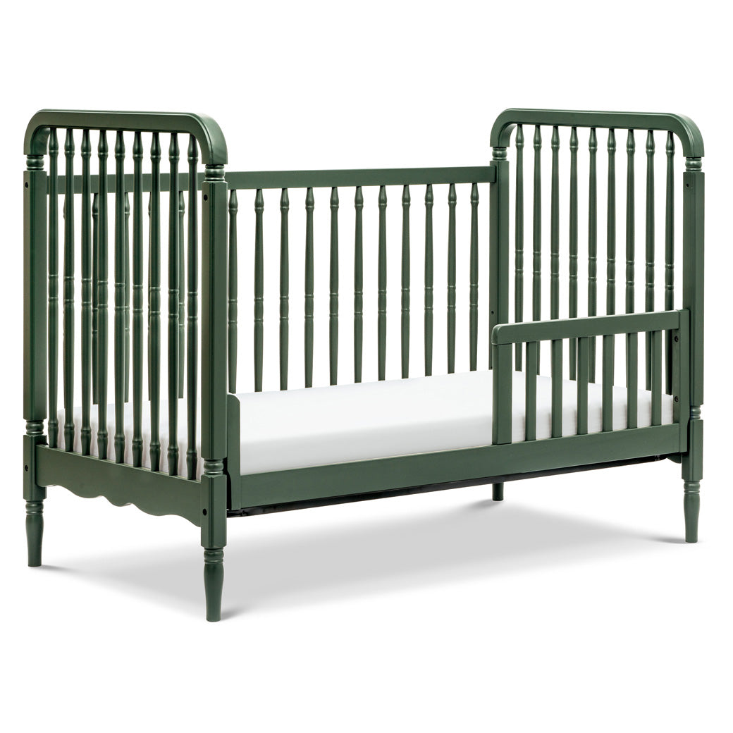 The Namesake Liberty 3-in-1 Convertible Spindle Crib as toddler bed in -- Color_Forest Green 