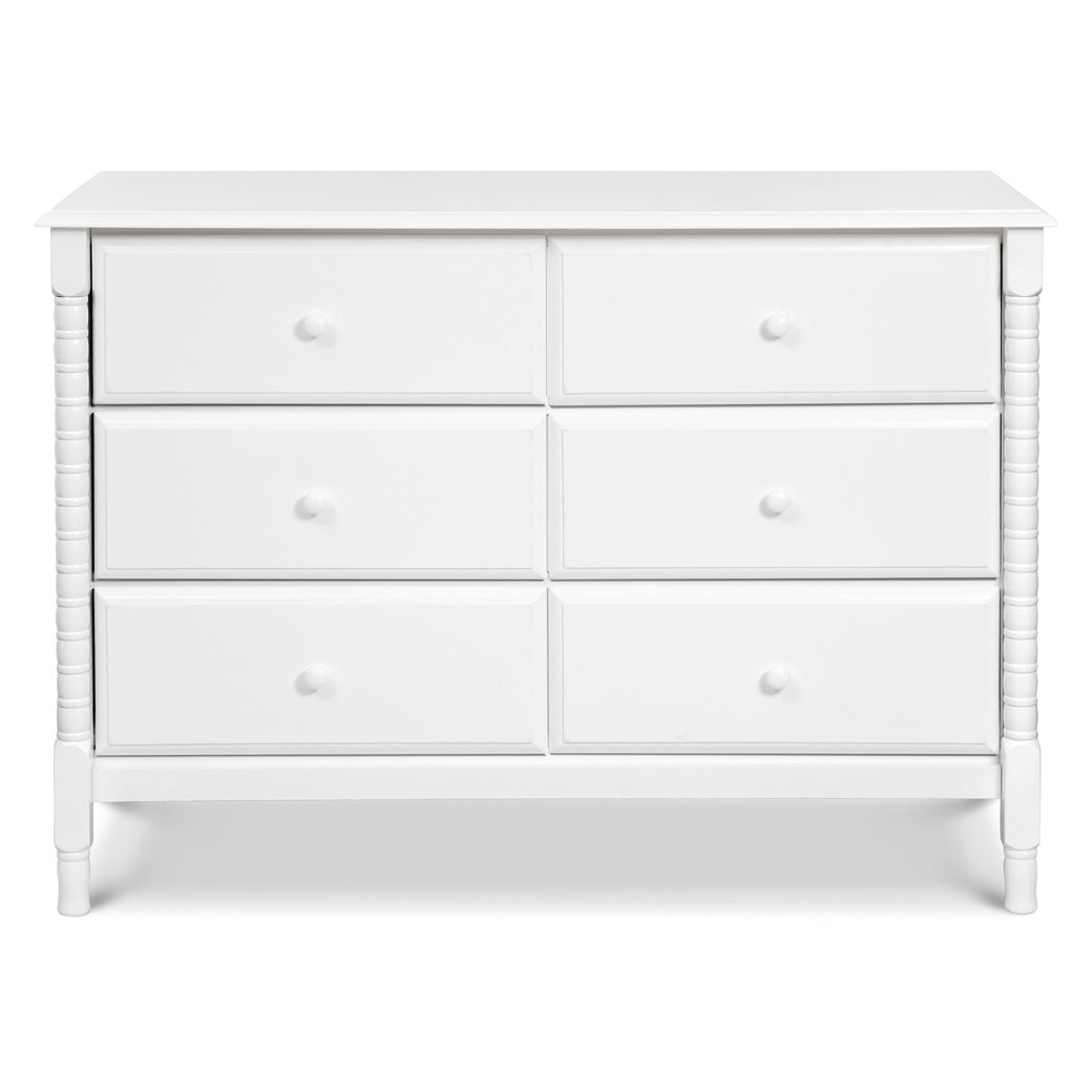 Jenny Lind Spindle 6-Drawer Dresser White