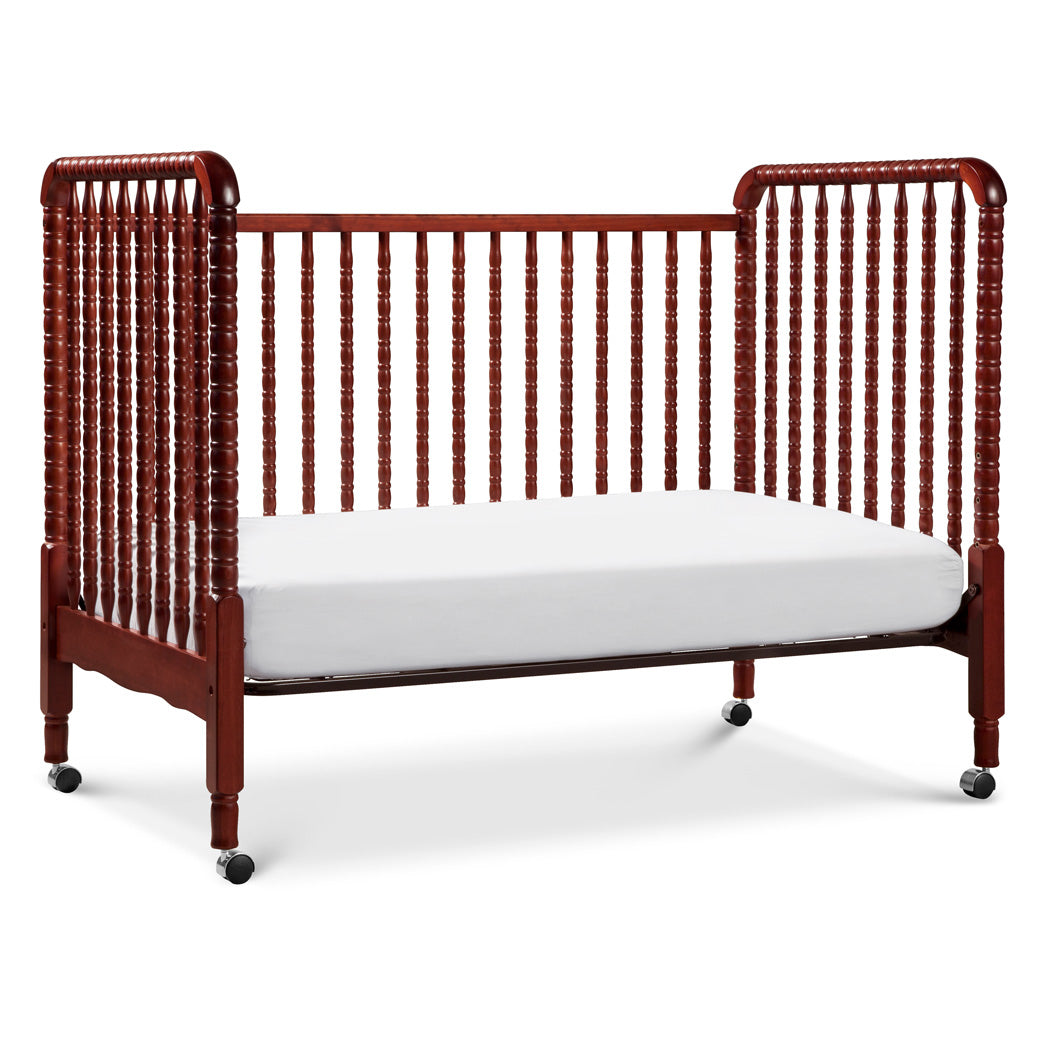 DaVinci’s Jenny Lind Crib as day bed in -- Color_Rich Cherry