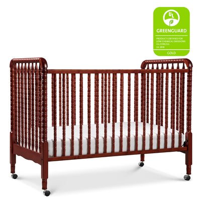 DaVinci’s Jenny Lind Crib with GREENGUARD tag in -- Color_Rich Cherry